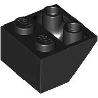 Brick Sloped Inverted 45° 2 x 2 [Ovoid Bottom Pin, Bar-sized Stud Holes]