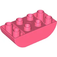 Duplo Brick 2 x 4 Curved Bottom