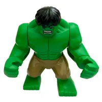 Hulk (Big Fig), Black Hair, Dark Tan Pants