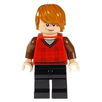 Ron Weasley, Red Tartan Sweater Vest, Black Legs
