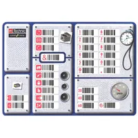 Activity Card, Code Pilot Bar Code Sheet, Laminated, Dual Sided