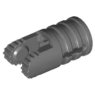 Hinge Cylinder 1 x 2 Locking with 2 Click Fingers and Axle Hole, 9 Teeth