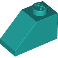 Slope 45° 2 x 1 with Bottom Pin