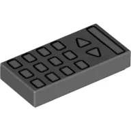 Tile 1 x 2 with TV Remote Control Print