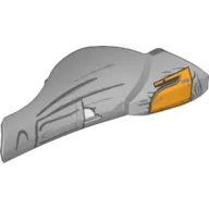 Large Figure Limb Cover, Leg Shin Guard with Ball Joint Socket and Yellow Knee Pad and Pocket Print - Model Left Side (SW Boba Fett)