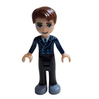 David - Dark Blue Vest, Black Trousers