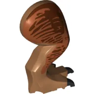 Animal Body Part, Dinosaur, Tyrannosaurus Rex Leg, Right, with Pin, Dark Orange and Reddish Brown Markings Print