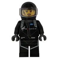 Race Driver - Black Torso, Black Legs, Black Helmet