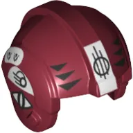 Helmet Rebel Pilot, Center Ridge with Black Triangles Print