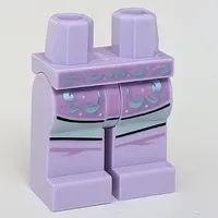 Hips and Lavender Legs with Dark Lavender/Silver Shirt, Light Aqua Decorations print