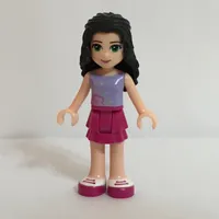 Emma - Lavender Top, Magenta Skirt