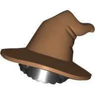 Hair and Hat, Floppy Witch Hat, Short Hair, Dark Tan Pattern