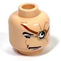 Minifig Head Alastor Mad-Eye Moody, Monocle (Magic Eye), Scars Print