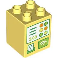 Duplo Brick 2 x 2 x 2 with Registry print