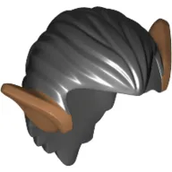 Hair, Orc Ears, Medium Nougat Print