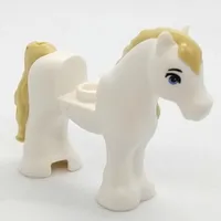 Animal, Horse / Foal, 1 x 1 Cutout, Tan Tail and Mane print