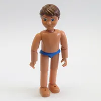 Belville Figure Articulated Elbows, Child, Male, Brown Hair, Blue Swimsuit
