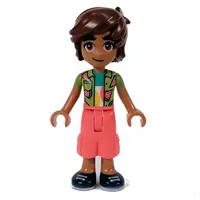 Leo - Lime Shirt, Coral Pants