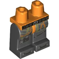 Hips and Black Legs with Belt, Patches Print