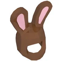 Costume / Mask, Rabbit / Bunny Ears with Bright Pink Auricles Print