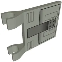 Flag 2 x 2 Square [Thin Clips] with SW TIE Bomber Rectangles Print