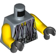 Torso Scuba Vest, Utility Belt, Tentacles Print, Yellow Arms, Black Hands