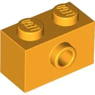 Brick Special 1 x 2 with 1 Center Stud on 1 Side, Bottom Stud Holder