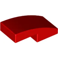Slope Curved 2 x 1 No Studs [1/2 Bow]