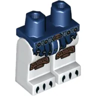 Hips and White Legs with Dark Blue Loincloth, Belt, Copper Knee Pads and Black Claws Print