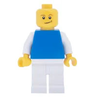 Blue Torso, White Legs