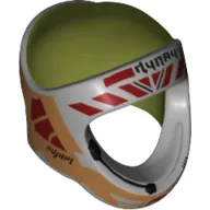 Helmet Rebel, Open Face with B-wing Pilot Print