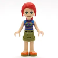 Mia - Dark Purple Top, Olive Green Skirt