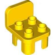 Duplo Chair with 4 Studs and Rounded Back