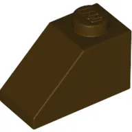 Slope 45° 2 x 1 with Bottom Pin