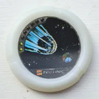 Large Figure Throwing Disk, Flare and Spark, 2 Pips, Meteor Falling Print