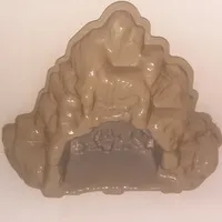 Baseplate Raised Cave without Studs