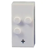 Braille Brick 2 x 4 with 3 Studs ⠖ and '+' Print