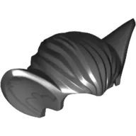 Hair, Bat Ears with Dark Bluish Gray Inner Ear Print