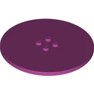 Plate Special Round 8 x 8 with 2 x 2 Center Studs with Groove