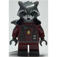 Rocket Raccoon in Dark Red Outfit