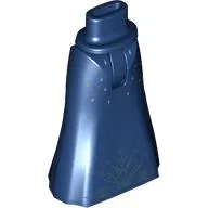 Minidoll Hips and Full Length Skirt with Silver Stars, Sand Green Ice Crystals print