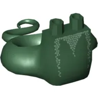 Lower Body with Tail, White Scales Print