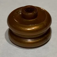 Pen Bead, Round Curved, Hourglass