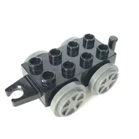 Duplo Train Base 2 x 4 with Light Bluish Gray Wheels