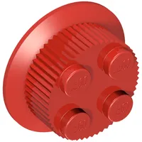 Train Wheel with 2 x 2 Stud Center, Traction Teeth