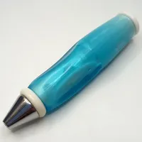 Pen Body, with Chrome Tip, White Ends
