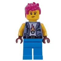 Mech Max, Sand Blue Jacket, Dark Azure Legs, Magenta Hair