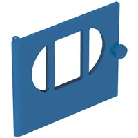 Fabuland, Door with Oval Pane in 3 Sections