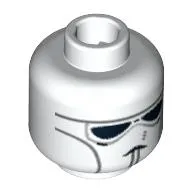 Minifig Head Clone Pilot, Face Mask Print [Blocked Open Stud]