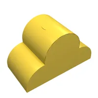 Brick Curved 2 x 4 x 2 Triple, No Studs